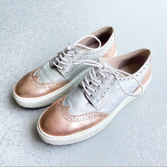 Sey By Seychelles Silver Rose Gold Ideal Sneakers